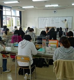 教室も感染症対策!