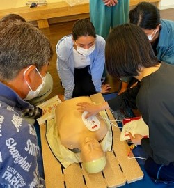 授業の様子 救急蘇生法